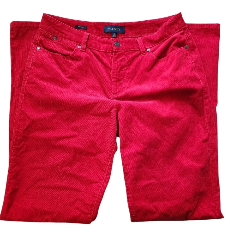 Talbots Red Corduroy Women' s Pants Size  10